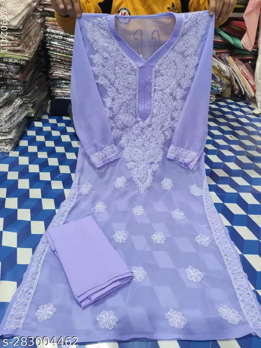 Chikankari kurti with inner