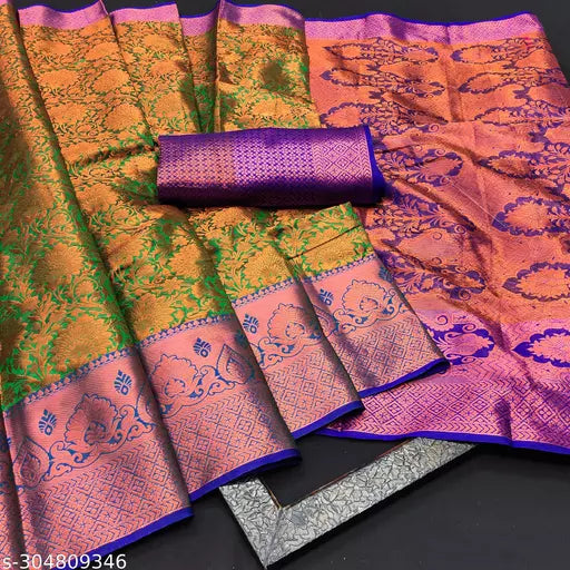 Morpich Fashion  Top Dyed  Banglory Silk Saree