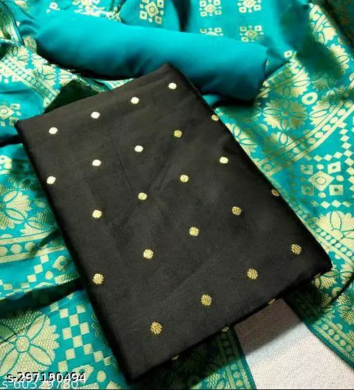 SUIT+RAMA CHOKTHA-RAMA PLAIN-BLACK BUTTI TOP