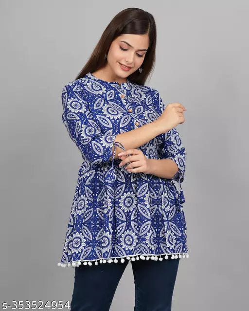 rudraksh rayon printed gown