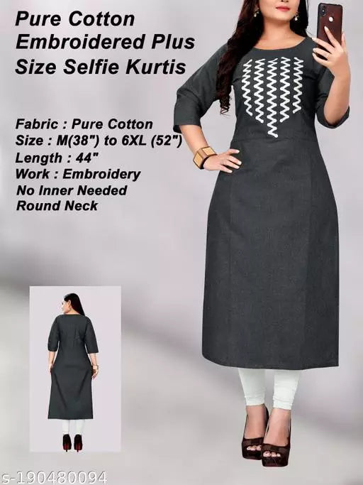 Rangrasiya Tex New South Cotton  Embroidered Plus Size Kurtis