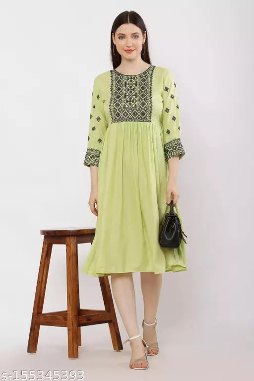 western Embroidered dress