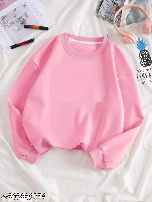 Winter wear special fleece sweatshirt for women  Girls