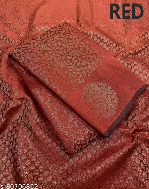 Beautiful Kanchi Semi Pattu Saree With Brocade Pallu Blouse.