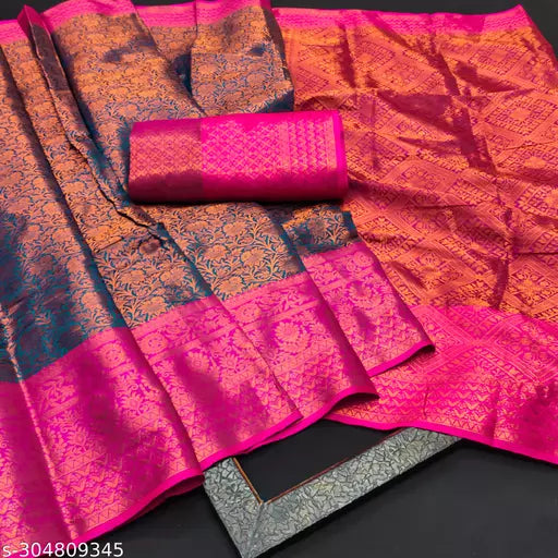 Morpich Fashion  Top Dyed  Banglory Silk Saree