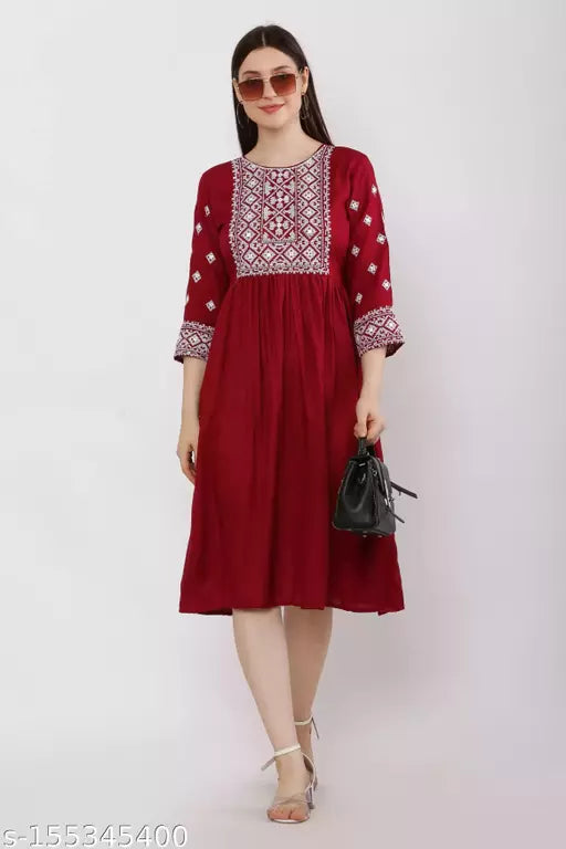 western Embroidered dress