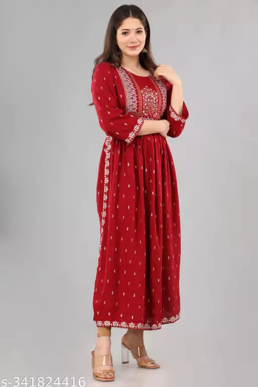 Mialo fashion nyra cut kurta for women.