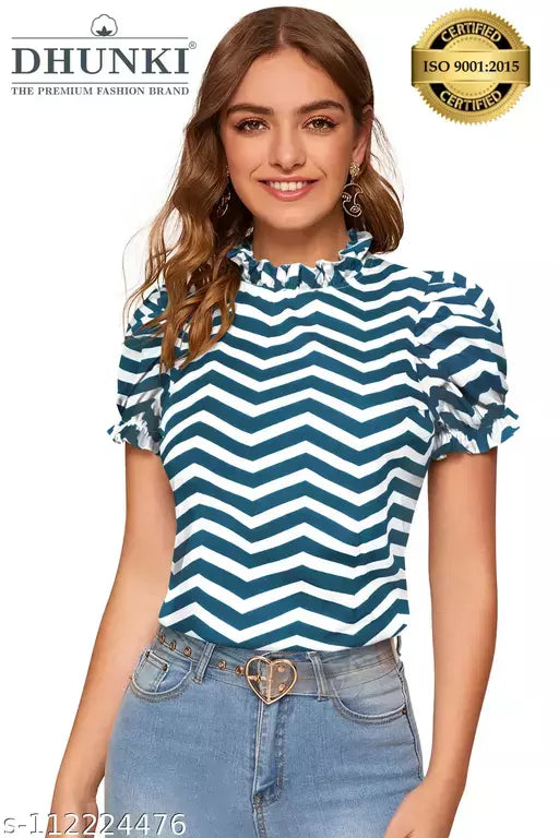 DHUNKI WOMEN'S PRINTED TOP
