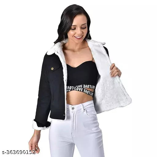 Womens Denim puffer jackets for winter