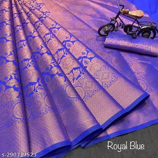Copper Brocade Kanjivaram