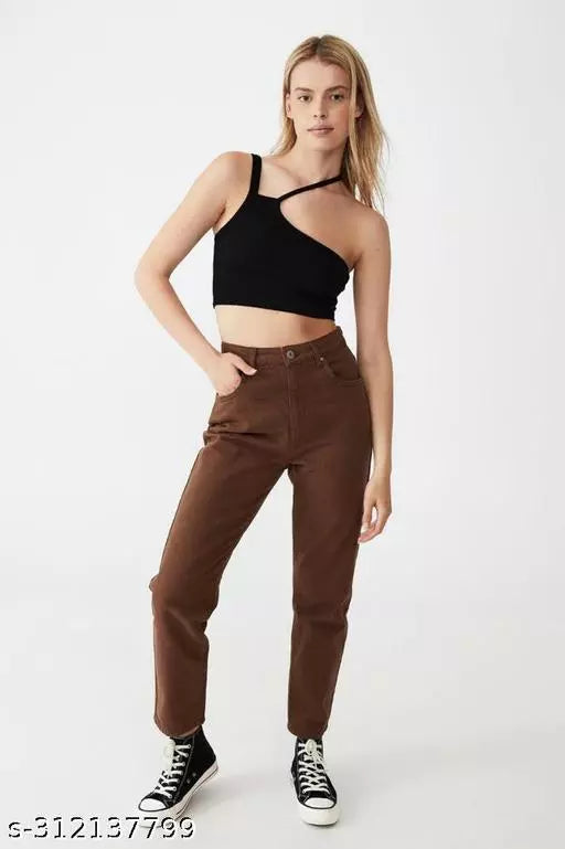 SAANU'S FASHION - STYLISH MOM FIT DENIM JEANS FOR GIRLS & WOMEN
