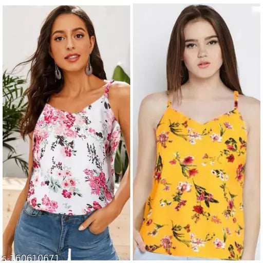 Girls Top Combo Sleeveless Top For Girls
