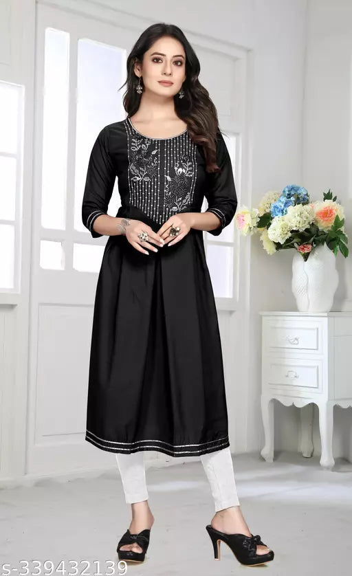 Stylish Women's Sequin Work Kurti - Fashionable and Elegant