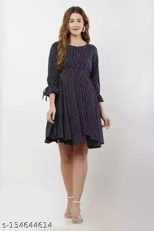 stylish women fit and flare dress