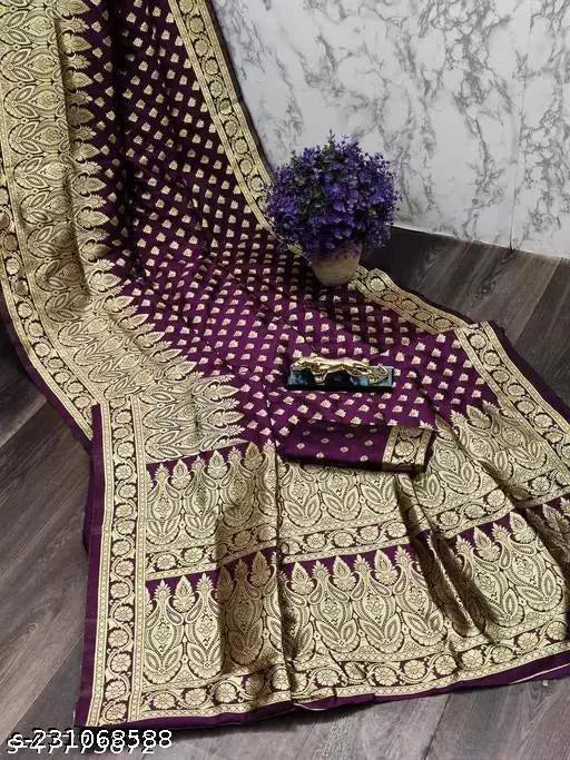 Present the Amazing Stylish Self Design Saree