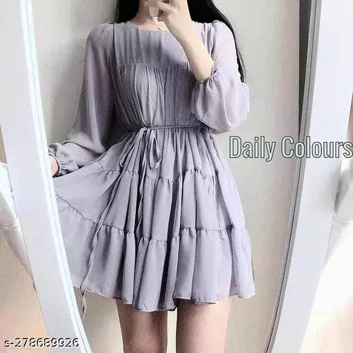Latest grey dress