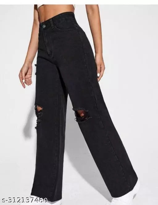 SAANU'S FASHION - Stylish Torned Distressed Boyfriend Women's Jeans For Girls & Women