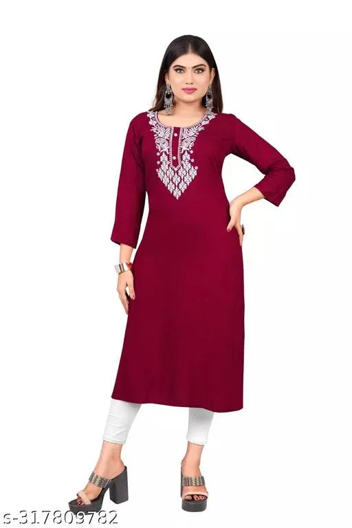 Classic Straight LIVA brand Kurti