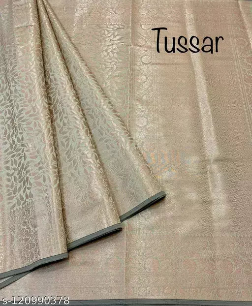 Copper Zari Soft Silk Saree