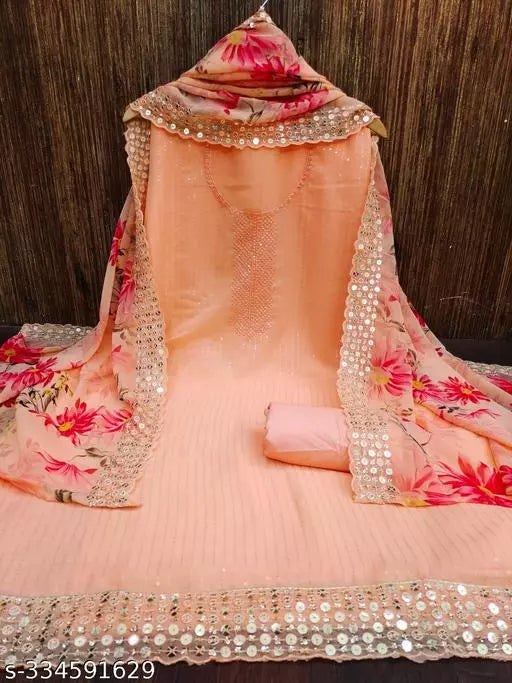 HEAVY GEORGETTE  LADIES SUIT