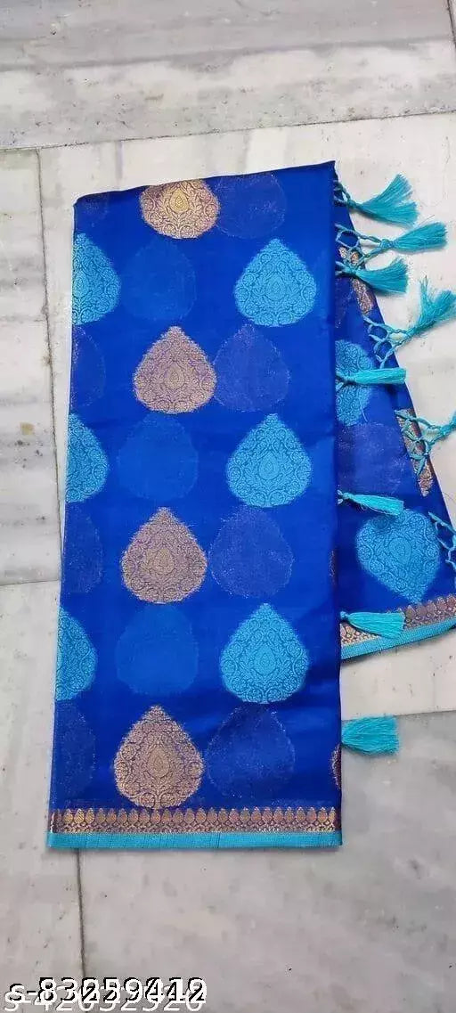 Chanderi Cotton Jacquard Banarasi Saree