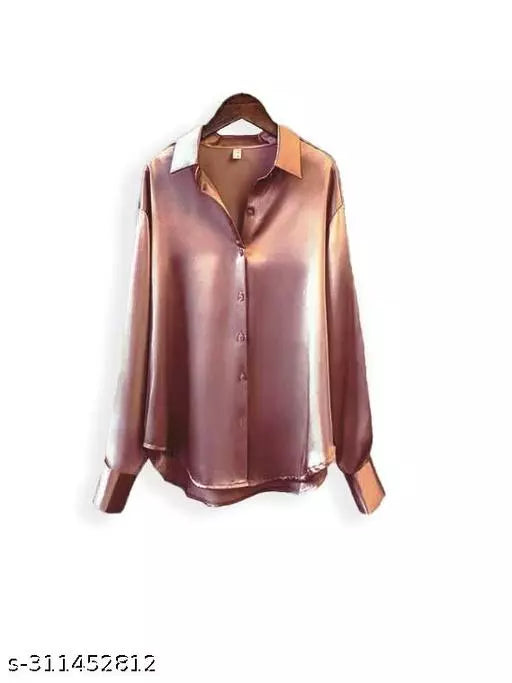 Stylish Trendy Satin Shirt For Girls And Women