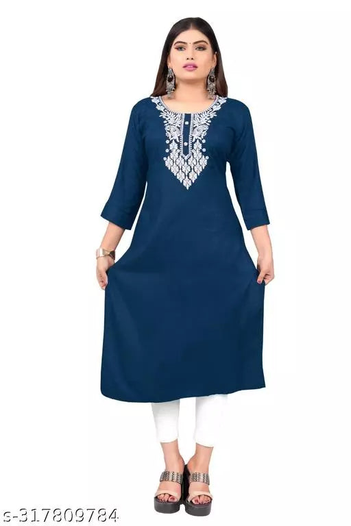 Classic Straight LIVA brand Kurti