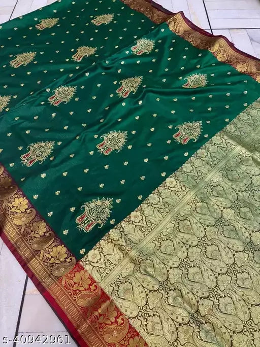 Embroided Satin Silk Saree