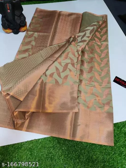 Banarasi Pink Zari Brocade Saree