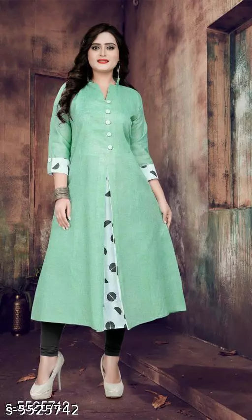 Women's Printed Khadi Cotton Kurti
