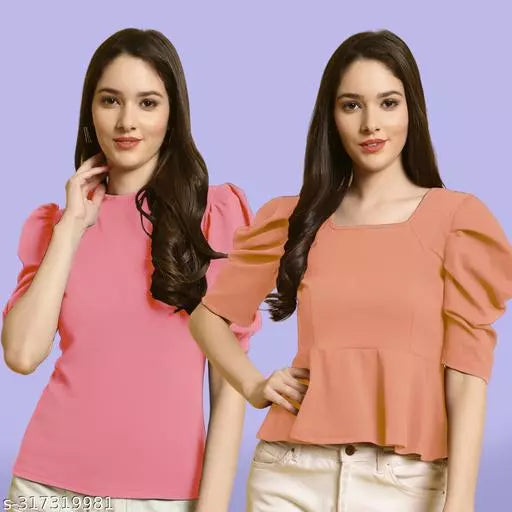 Casual Classic Fashion Forward Women's Top - Pack of 2