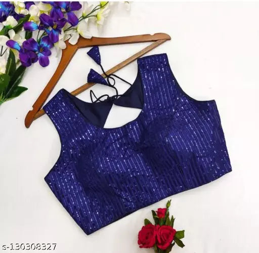 SWEETY WOMEN'S TRENDY SEQUANCE STICHED BLOUSE BY KRADDLE