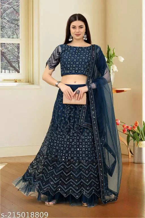 Women's  New Look Embroidery Heavy Work Lengha choli
