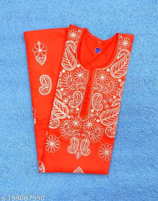Magic Cotton Chikankari Design Kurti.