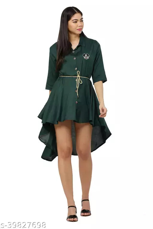 RihanFab Women Dress | Mid Legth Dress