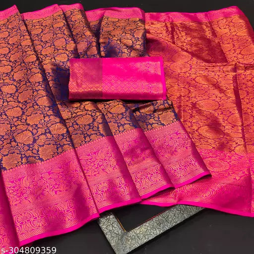 Morpich Fashion  Top Dyed  Banglory Silk Saree