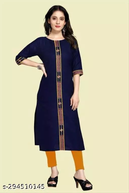 QVAZOR Stylish Fancy Trendy Kurti For Women For Party Wedding Festival Functions