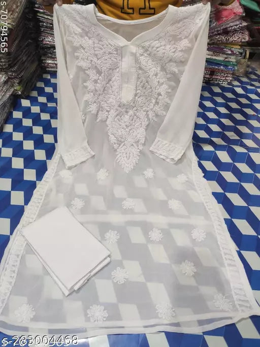 Chikankari kurti with inner