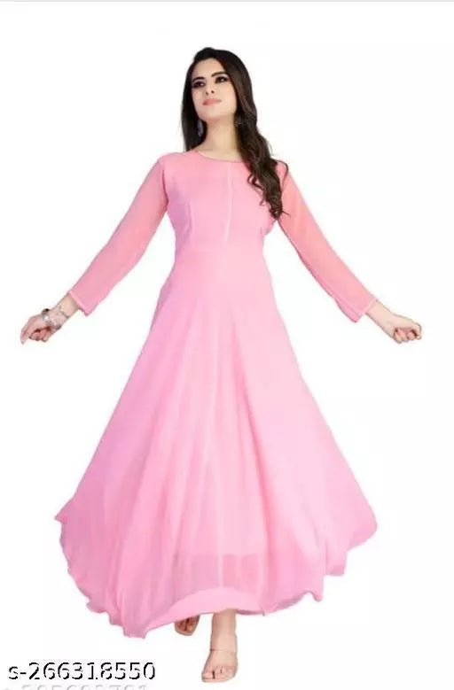 WOMEN PINK LONG GOWN