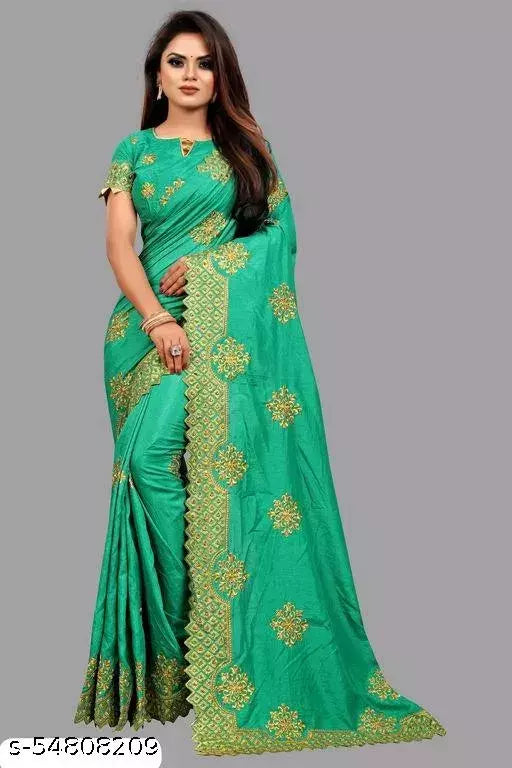 zari embroidered work with diamond work saree