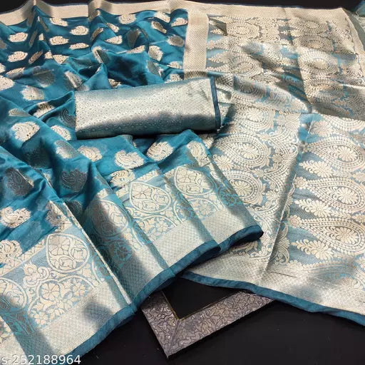 Morpich Fashion Top Dyed Organza Silk Saree