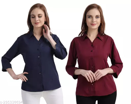 Women's Casual Shirt Pack of 2