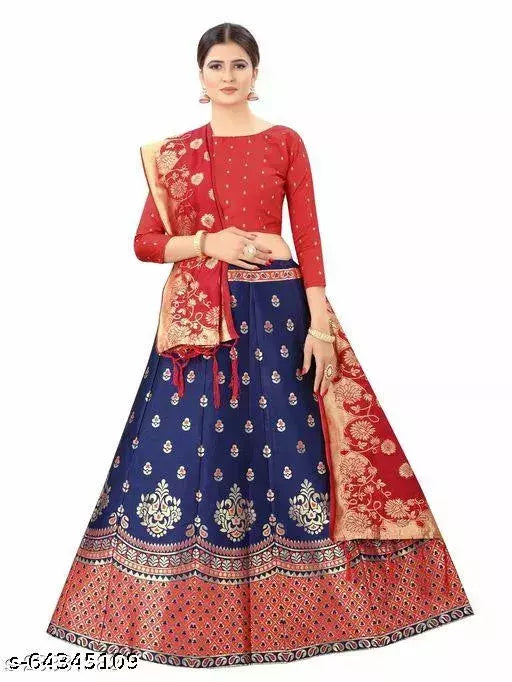 Self design Banarasi lehenga Choli by  VAIDIK ETHNIC