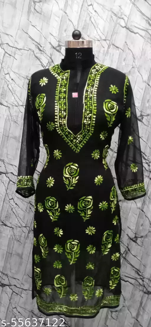 georgette rose kurti