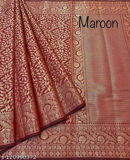 Copper Zari Soft Silk Saree