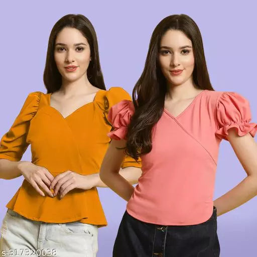 Casual Classic Fashion Forward Women's Top - Pack of 2