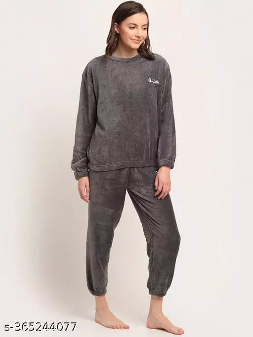 Tshirt with bottom woolen grey