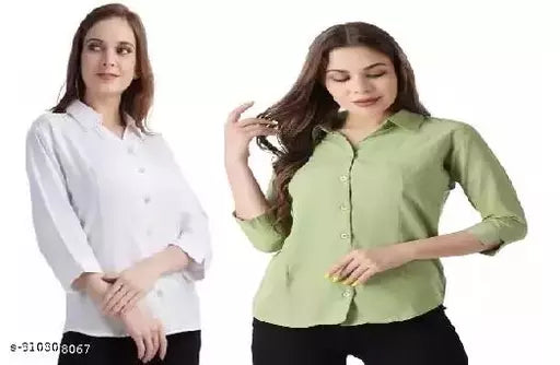 Trending Stylish Women Shirt(Pack Of 2)
