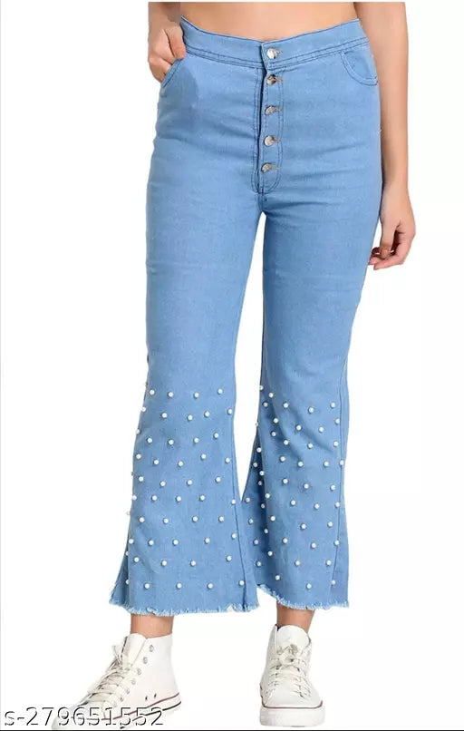 Women's dark & light blue Palazzo