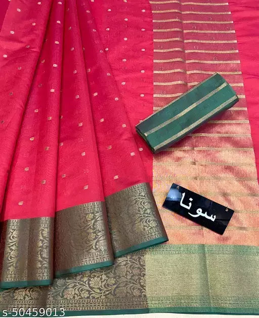 Trendy Weave Antique Booti silk saree